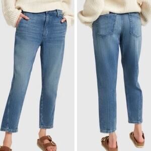 AMO Sz 31 NWT Slouch Trouser Jeans in Indigo Mid Wash Relaxed Comfortable
